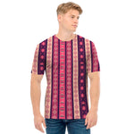Pink And Purple Southwestern Print Men's T-Shirt