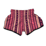 Pink And Purple Southwestern Print Muay Thai Boxing Shorts