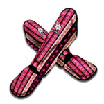Pink And Purple Southwestern Print Muay Thai Shin Guard