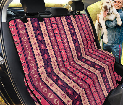 Pink And Purple Southwestern Print Pet Car Back Seat Cover