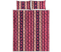 Pink And Purple Southwestern Print Quilt Bed Set