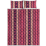 Pink And Purple Southwestern Print Quilt Bed Set