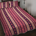 Pink And Purple Southwestern Print Quilt Bed Set
