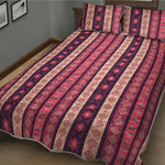 Pink And Purple Southwestern Print Quilt Bed Set