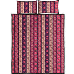 Pink And Purple Southwestern Print Quilt Bed Set