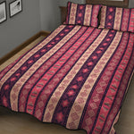 Pink And Purple Southwestern Print Quilt Bed Set