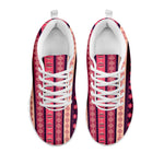 Pink And Purple Southwestern Print White Sneakers