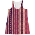 Pink And Purple Southwestern Print Women's Racerback Tank Top