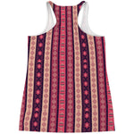 Pink And Purple Southwestern Print Women's Racerback Tank Top