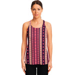 Pink And Purple Southwestern Print Women's Racerback Tank Top