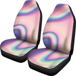 Pink And Teal Holographic Print Universal Fit Car Seat Covers