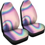 Pink And Teal Holographic Print Universal Fit Car Seat Covers