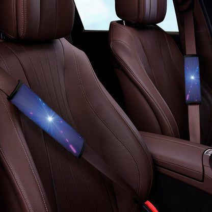 Pink And Teal Lights Speed Print Car Seat Belt Covers