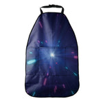 Pink And Teal Lights Speed Print Car Seat Organizers