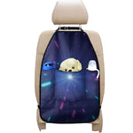 Pink And Teal Lights Speed Print Car Seat Organizers
