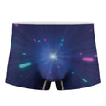Pink And Teal Lights Speed Print Men's Boxer Briefs