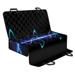 Pink And Teal Sound Wave Print Pet Car Back Seat Cover