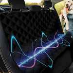Pink And Teal Sound Wave Print Pet Car Back Seat Cover