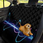 Pink And Teal Sound Wave Print Pet Car Back Seat Cover
