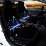 Pink And Teal Sound Wave Print Universal Fit Car Seat Covers