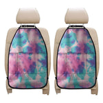 Pink And Teal Tie Dye Print Car Seat Organizers