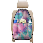 Pink And Teal Tie Dye Print Car Seat Organizers