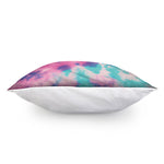 Pink And Teal Tie Dye Print Pillow Cover