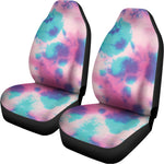 Pink And Teal Tie Dye Print Universal Fit Car Seat Covers