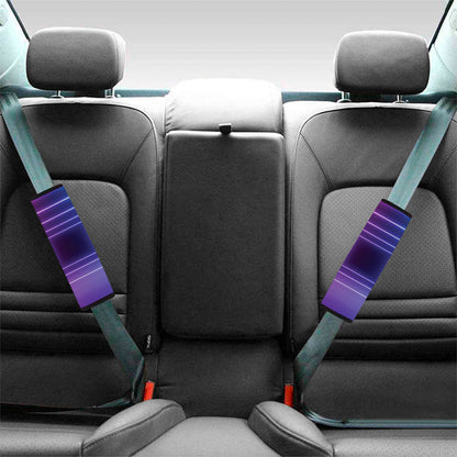 Pink And Teal Tunnel Lights Print Car Seat Belt Covers