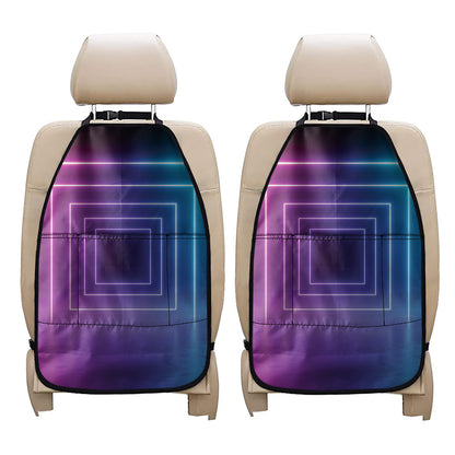 Pink And Teal Tunnel Lights Print Car Seat Organizers