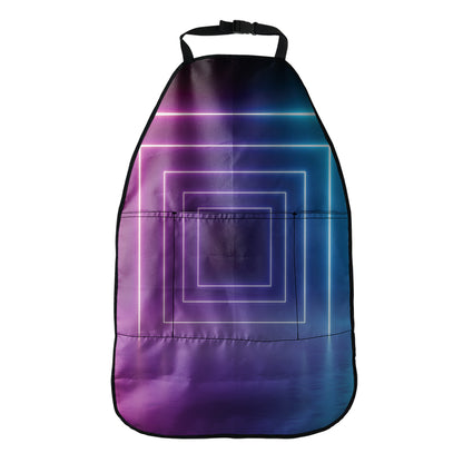 Pink And Teal Tunnel Lights Print Car Seat Organizers