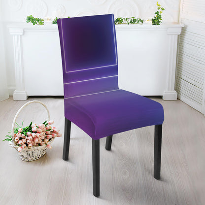 Pink And Teal Tunnel Lights Print Dining Chair Slipcover