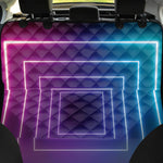 Pink And Teal Tunnel Lights Print Pet Car Back Seat Cover