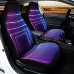 Pink And Teal Tunnel Lights Print Universal Fit Car Seat Covers