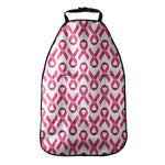 Pink And White Breast Cancer Print Car Seat Organizers