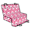 Pink And White Breast Cancer Print Pet Car Back Seat Cover