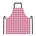 Pink And White Buffalo Check Print Apron