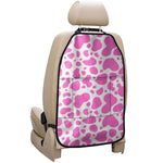 Pink And White Cow Print Car Seat Organizers