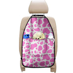 Pink And White Cow Print Car Seat Organizers