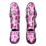 Pink And White Cow Print Muay Thai Shin Guard