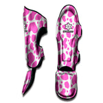 Pink And White Cow Print Muay Thai Shin Guard