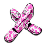 Pink And White Cow Print Muay Thai Shin Guard