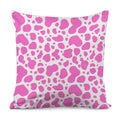 Pink And White Cow Print Pillow Cover