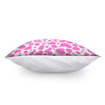 Pink And White Cow Print Pillow Cover
