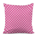 Pink And White Polka Dot Pattern Print Pillow Cover