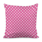 Pink And White Polka Dot Pattern Print Pillow Cover