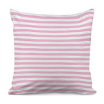 Pink And White Striped Pattern Print Pillow Cover