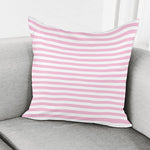 Pink And White Striped Pattern Print Pillow Cover