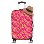 Pink And Yellow Giraffe Pattern Print Luggage Cover