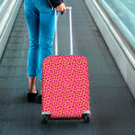 Pink And Yellow Giraffe Pattern Print Luggage Cover
